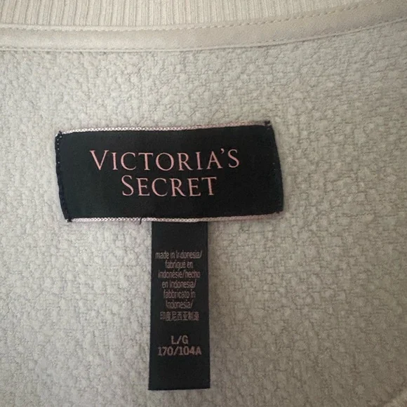 Victoria's Secret White Sweatshirt large - Picture 3 of 5